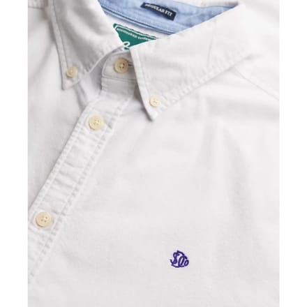 Superdry Preppy Oxford Overhemd Met Korte Mouwen Wit 3XL Man