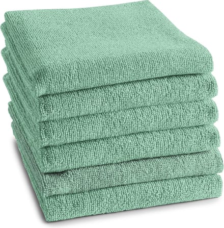 DDDDD - 6x Keukendoek - Logo - 50x55 cm - Pastel Groen - Set van 6 stuks