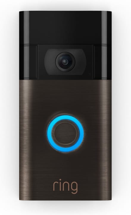 Ring Video Deurbel (2de generatie) - Batterij - 1080p HD-video - Venetiaans Brons