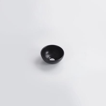 QeramiQ Dely Waskom - 20x20x9cm - rond - keramiek - mat zwart