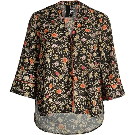 Dames lange mouwen bloemenprint blouse Mat Fashion