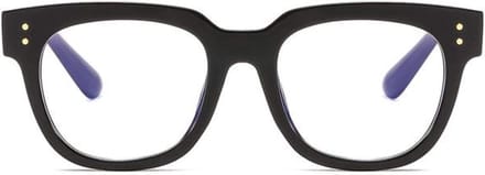 Blauw Licht Bril - Computer Bril - Ogen Beschermen - Groot Frame - Unisex - Zwart
