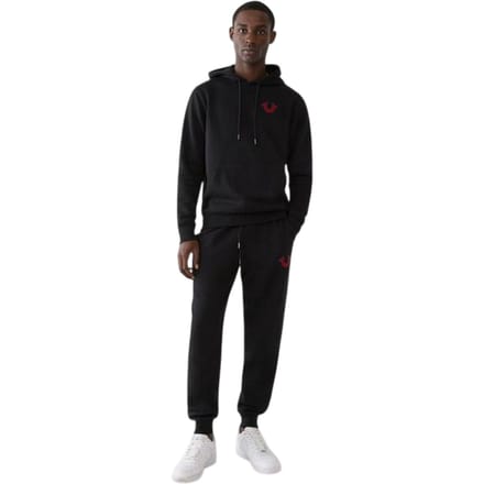 True Religion Heren Pullover Hoodie (Zwart)