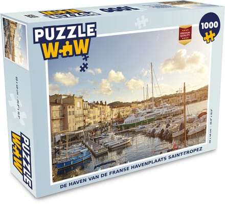 Puzzel De haven van de Franse havenplaats Saint-Tropez - Legpuzzel - Puzzel 1000 stukjes volwassenen