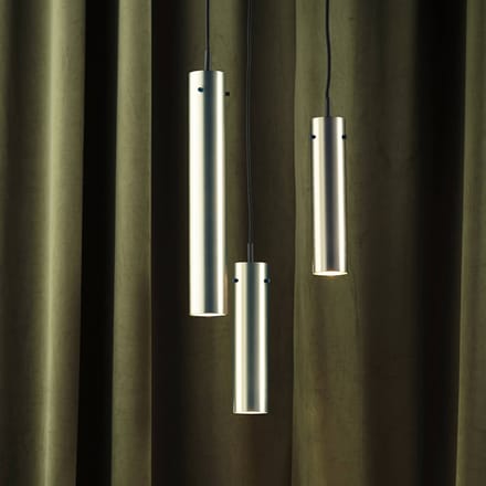 FRANDSEN hanglamp FM2014, staal, gepolijst, hoogte 36 cm