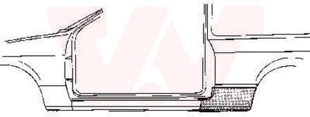 Van Wezel - ACHTER SCHERM VOOR OPEL KADETT D 1979-1984 ARC127878VWAN