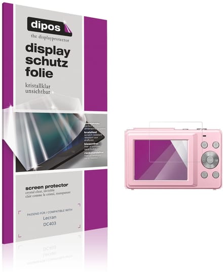 dipos – 4x Beschermfolie geschikt voor Lecran DC403 | Krasbestendige & heldere Screenprotector Ultra-Thin