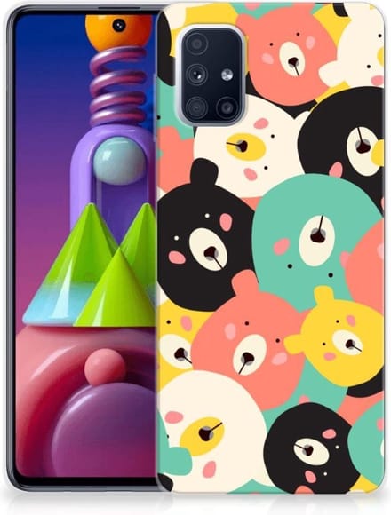 Samsung Galaxy M51 Telefoonhoesje met Naam Bears