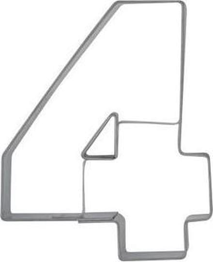 RVS uitsteker - cijfer / nummer - 4 / vier - St�dter