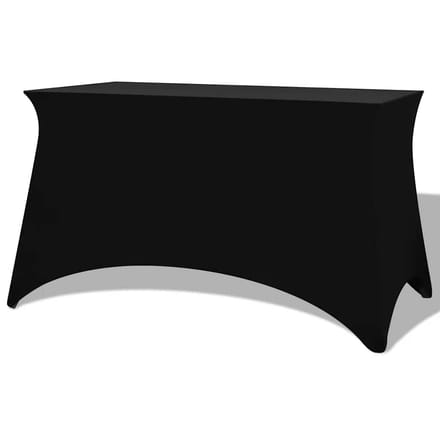 vidaXL - Tafelhoes - stretch - zwart - 183x76x74 - cm - 2 - st