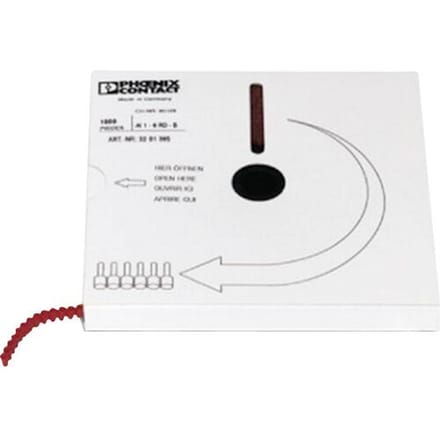Phoenix Contact 3201385 Adereindhulzen 1 mm² Deels geïsoleerd Rood 1000 stuk(s)