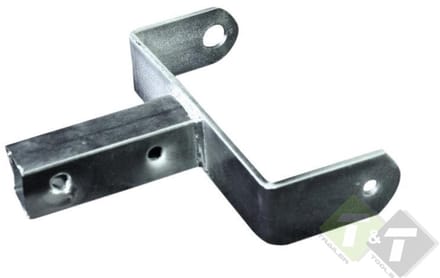 Steun, beugel, klem voor kielrol 185mm voor koker 40mm