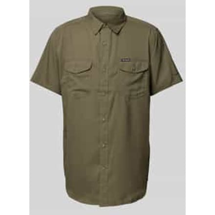 Short Sleeve Button-Up Shirt with Pockets for Outdoor Activities -