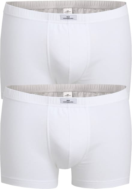 Gotzburg heren boxer normale lengte (2-pack) - wit