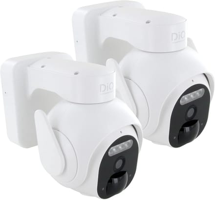 2 Stuks Draadloze Buiten Camera op Batterijen - 3MP WiFi Beveiligingscamera Buiten