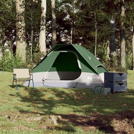 Vidaxl Kampeertent, 2-Pers., Koepelvormig, Groen, Waterdicht