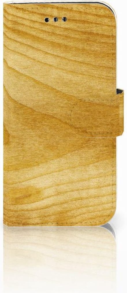 Samsung Galaxy A3 2017 Book Style Case Licht Hout