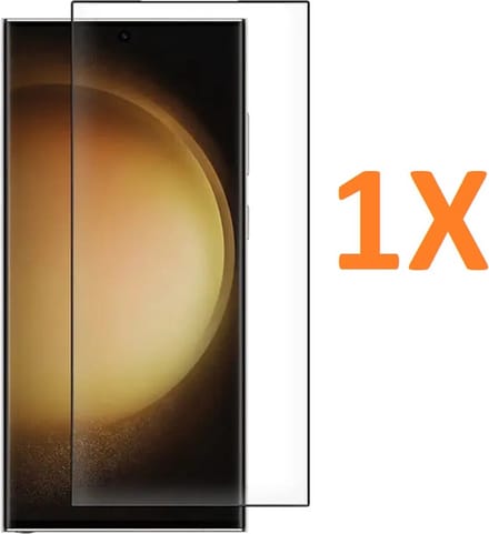 Volledige dekking Screenprotector Glas - Tempered Glass Screen Protector Geschikt voor: Samsung Galaxy S24 Ultra - 1x