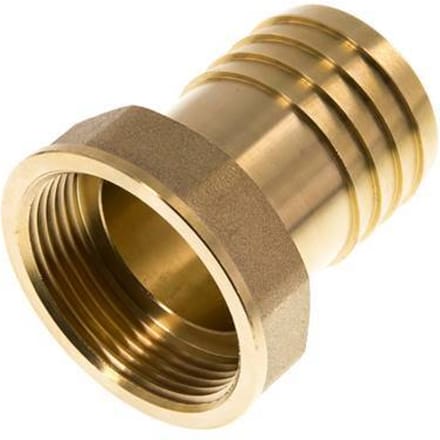 G 1 1/2'' x 38mm Messing Slangpilaar 16 Bar