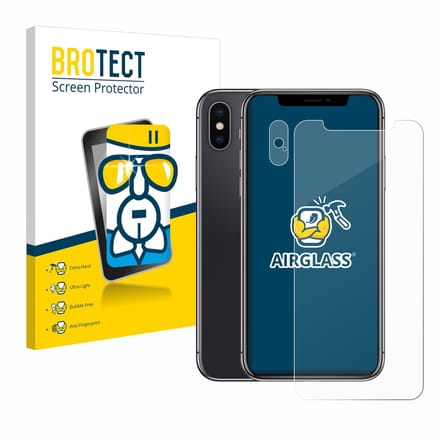 Screenprotector voor Apple iPhone X (Voor+Camera) Beschermglas transparant