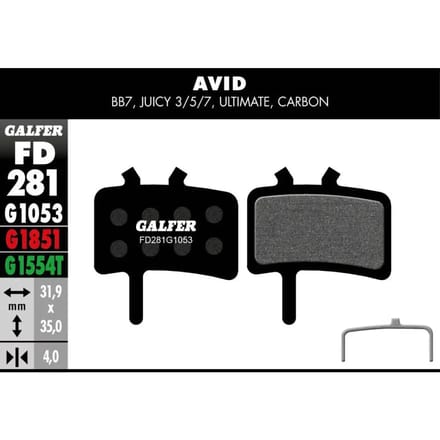Remblok Galfer Avid Bb7, Juicy 3/5/7/Ultimate/Carb. Promax 951