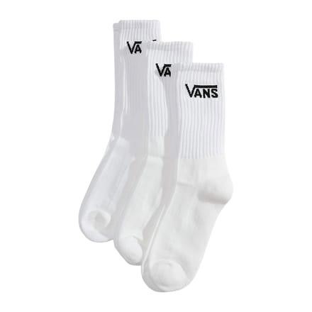 Vans Sokken - Classic Crew (3er Pack) - S tot XL - wit