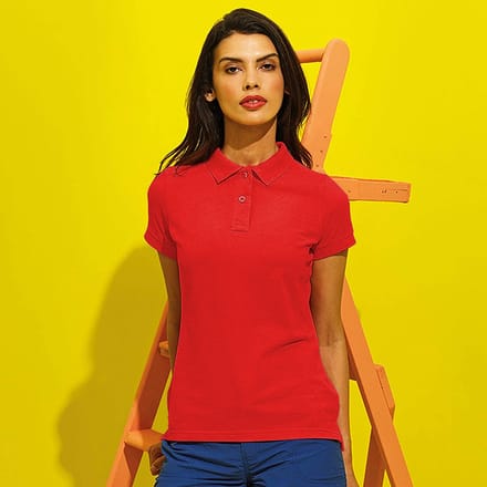 Asquith & Fox Dames/dames Performance Blend Poloshirt met korte mouwen (Kersenrood)