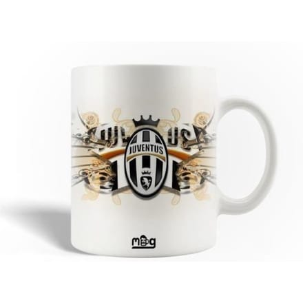 Juventus Football Club Logo Zwart Geel Keramische Mok