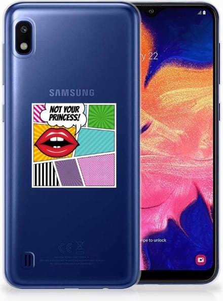 Samsung Galaxy A10 Silicone Back Cover Popart Princess