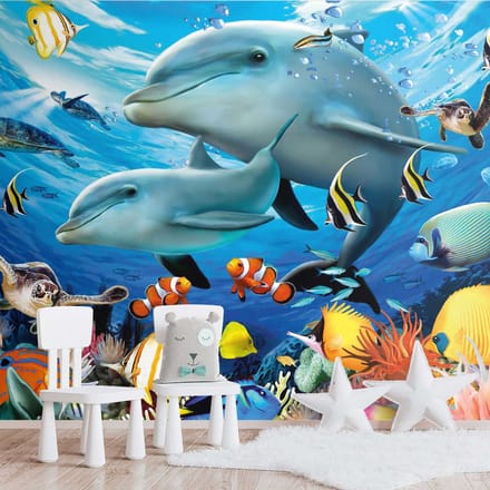 Fotobehang Diep in de zee - 260 x 384 - Vlies - REINDERS