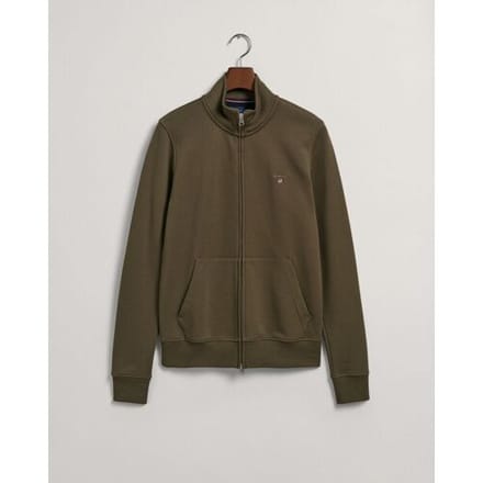 Gant Vest Original Full Zip Cardigan Racing Green / male