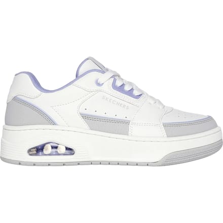Sneakers Skechers Baskets Uno Court Courted Style blanc et violet