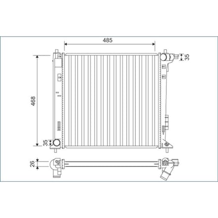 Radiateur VALEO 701140
