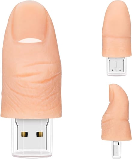 USB-stick 32 GB - Geheugenstick Pendrive - Externe Opslag - Schattig Vinger Design - Compact Lichtgewicht