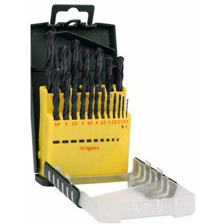 Bosch metaalborenset HSS-R - 1-10 mm - 19-Delig
