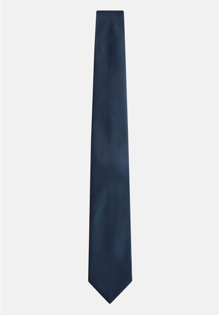 Next - Heren - groen - Standaard - Stropdas met textuur - Blauw