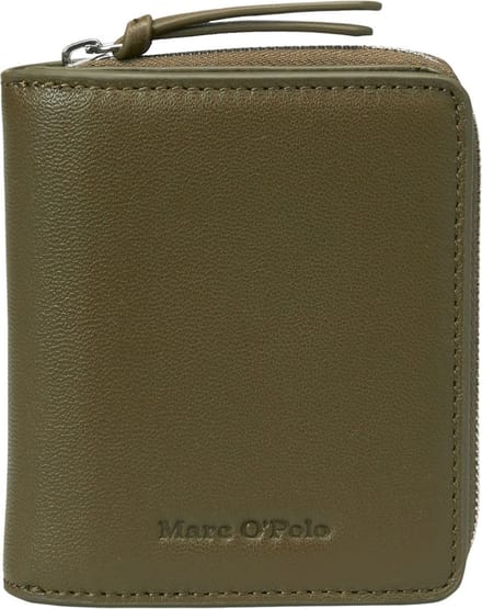 Marc O'Polo Leren Portemonnee Cally Combi Wallet Forest Floor Donkergroen