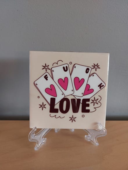 Tegeltje Fck love