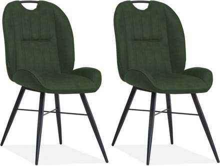 Eetkamerstoel Shelton - Moss (set van 2 stoelen)