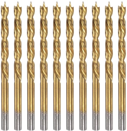 Solidchoice - Set van 10 Brad Point Boren met 5 mm Diameter voor Houtbewerking