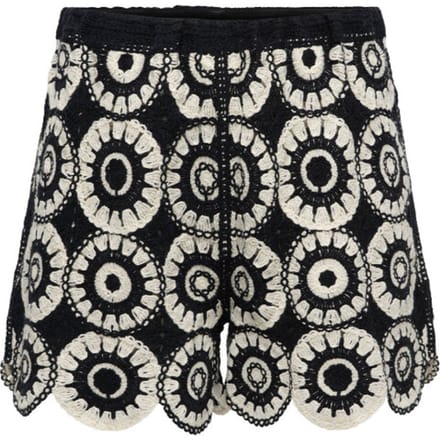 Only Broek Onlyvonne Shorts Jrs 15373523 Black/birch Dames Maat - S