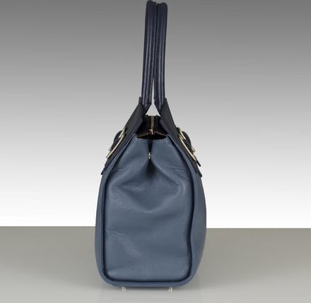 B-ARTIKEL extra afgeprijsd, BELUCIA OVADA Dames Handtas, LARGE, Kalfsleer Bicolor Blauw