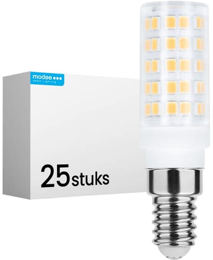 Modee LED Buislamp E14 - 4.3W 4000K 450lm 230V - LED Afzuigkaplamp - Wit Licht - 25 stuks