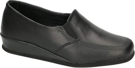 Rohde -Dames - zwart - pantoffels - maat 38.5