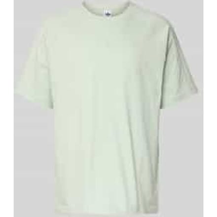 T-shirt met ronde hals en labelstitching
