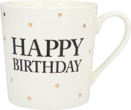Depesche Mok Happy Birthday Black
