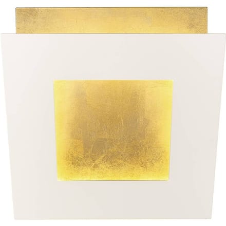 Mantra Iluminación LED wandlamp Dalia, wit/goud, 18 x 18 cm, aluminium