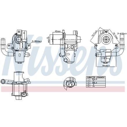 EGR-klep NISSENS 98264