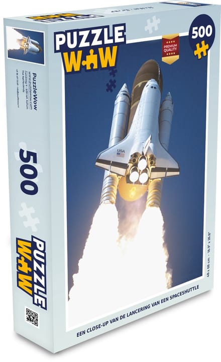 Puzzel Een close-up van de lancering van een spaceshuttle - Legpuzzel - Puzzel 500 stukjes