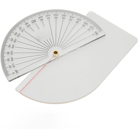 Goniomètre à articulations, échelle claire, mesure précise, outil goniomètre pour doigts transparent
